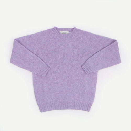 Shetland Crew Neck - Heliotrope