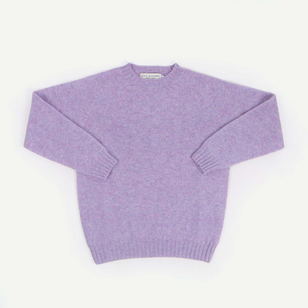 Shetland Crew Neck - Heliotrope