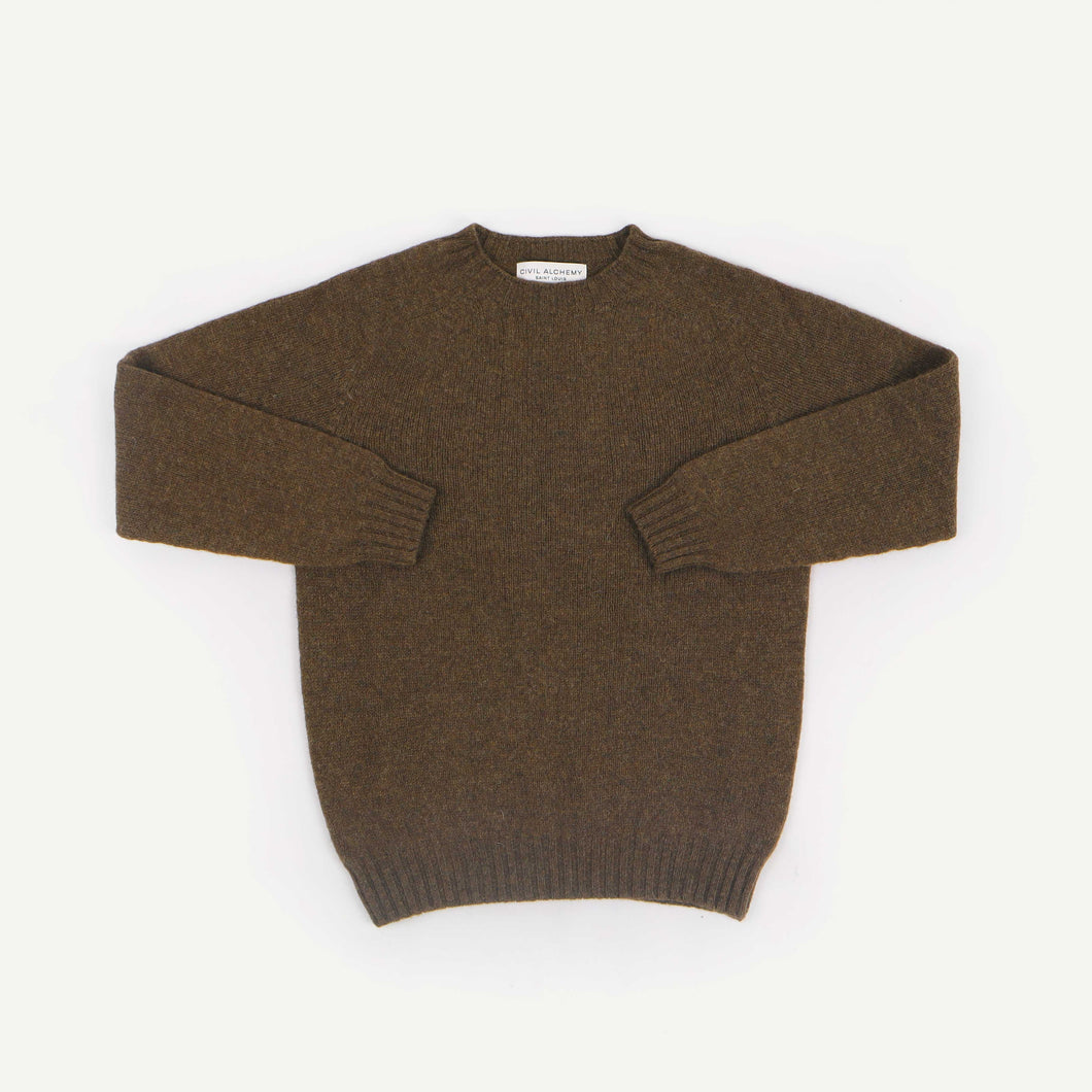 Shetland Crew Neck - Moorland
