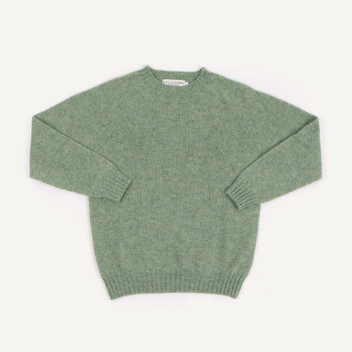Shetland Crew Neck - Sage