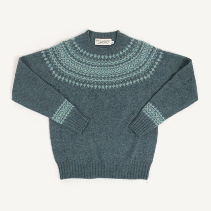 Shetland Crewneck - Verdigris/Opal