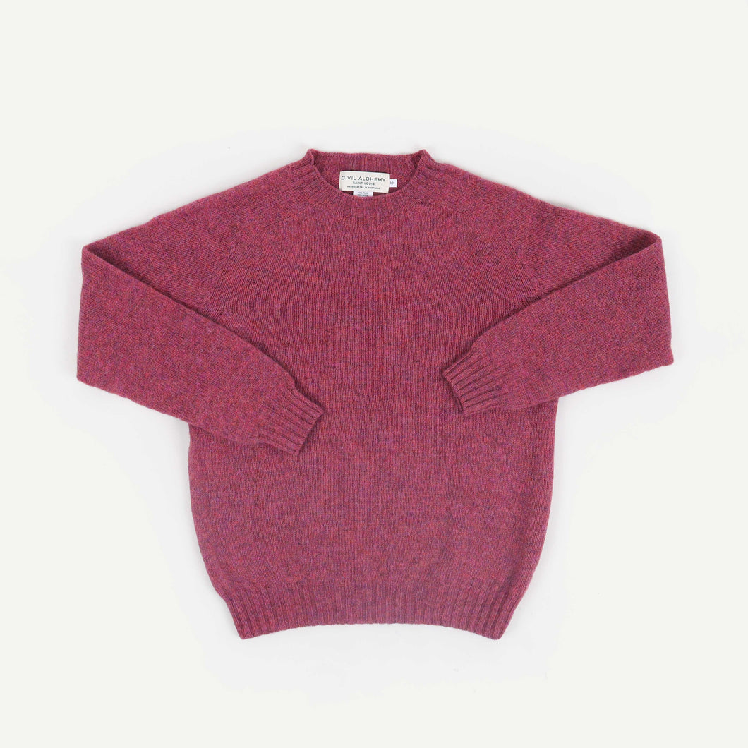 Shetland Crewneck - Zinnia
