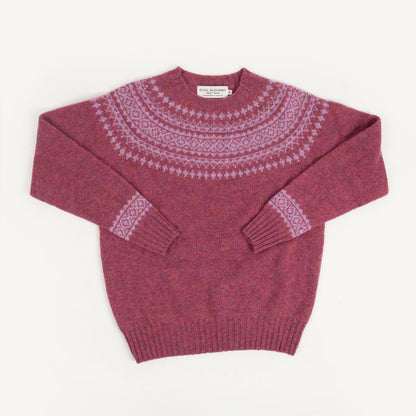 Shetland Crewneck - Zinnia/Sweet Pea