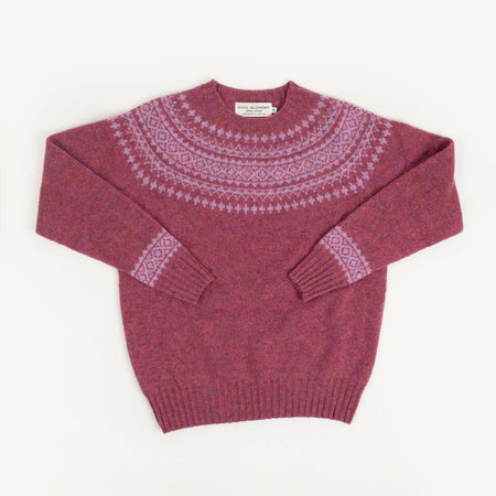 Shetland Crewneck - Zinnia/Sweet Pea