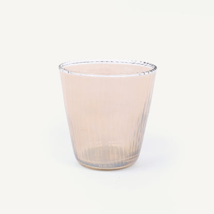 Ribbed Glass - Set of 4