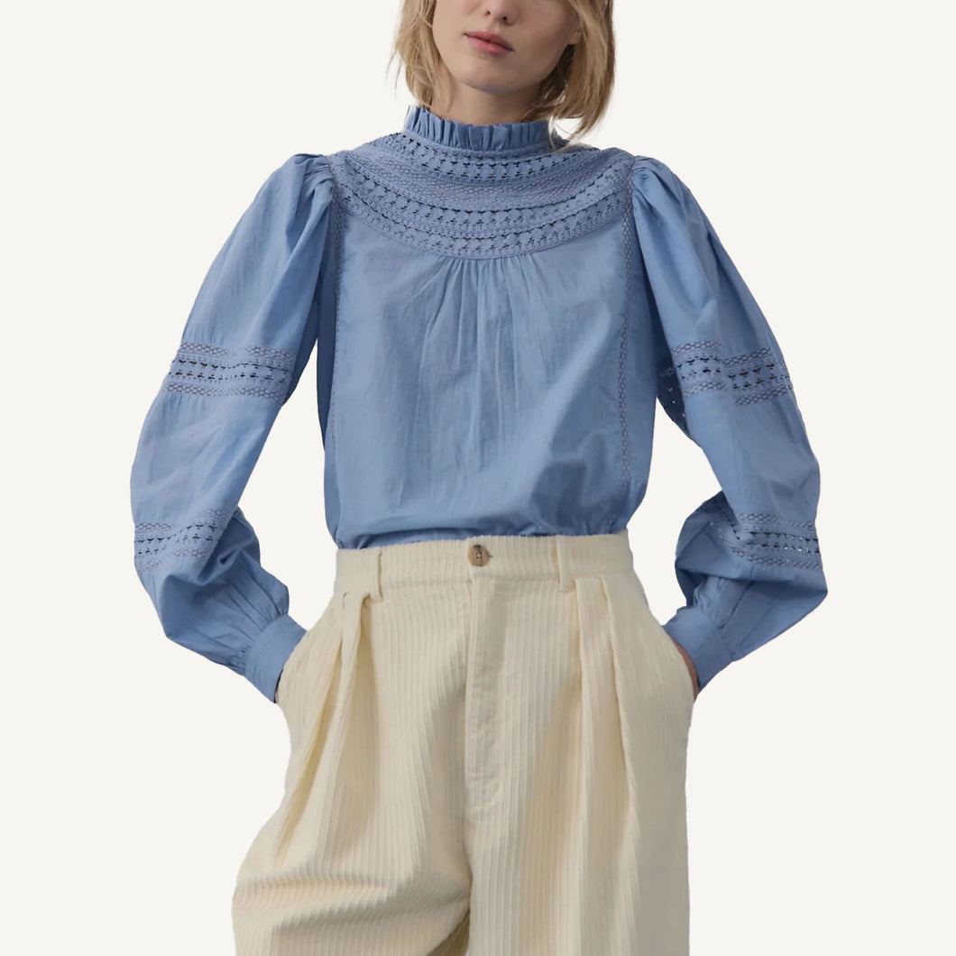 Paris Blouse - Blue Allure