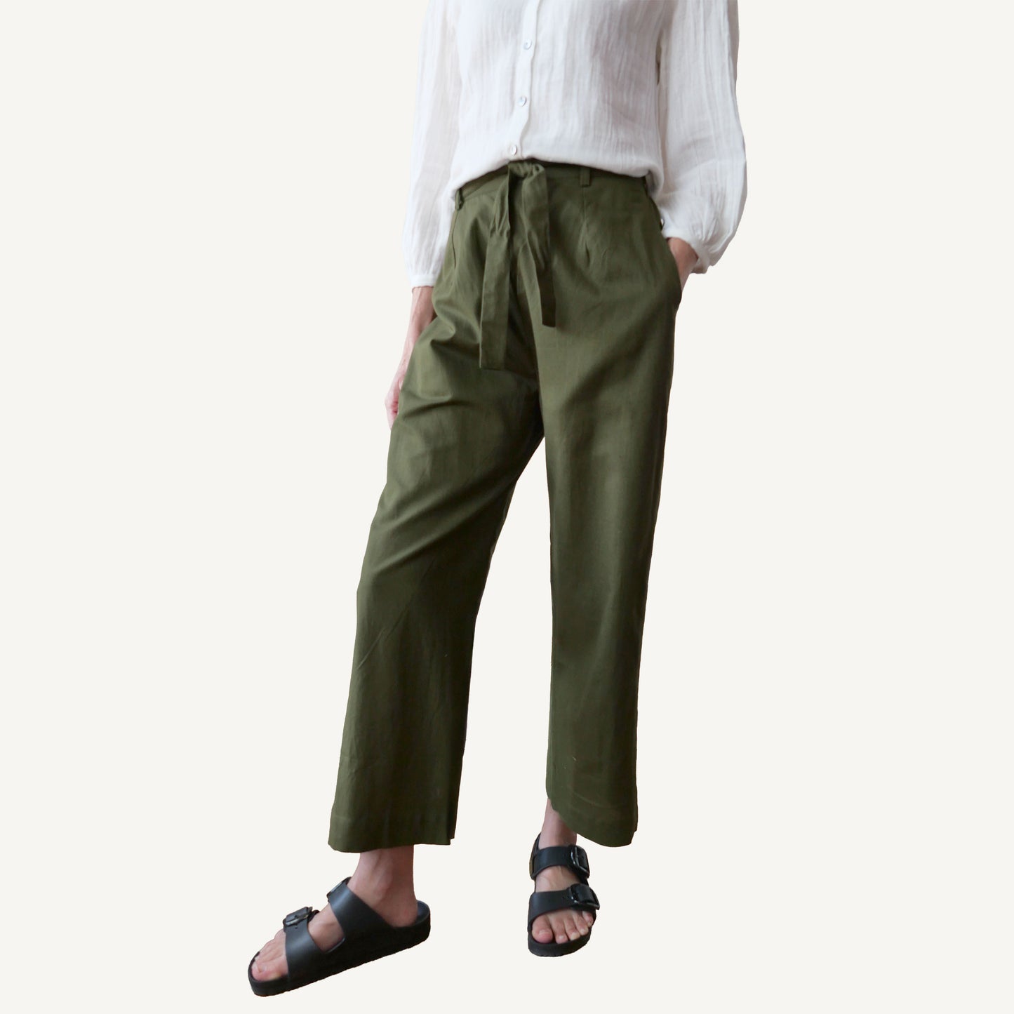 CA The Pant - Linen Olive