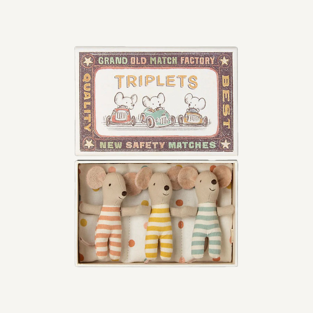 Mice Triplets in a Matchbox