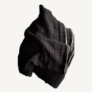 Lunar Black Jacquard Cotton