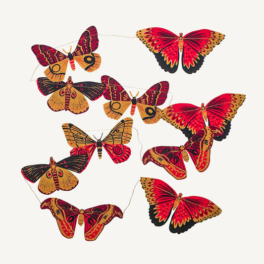 Colourful Butterflies Sewn Garland