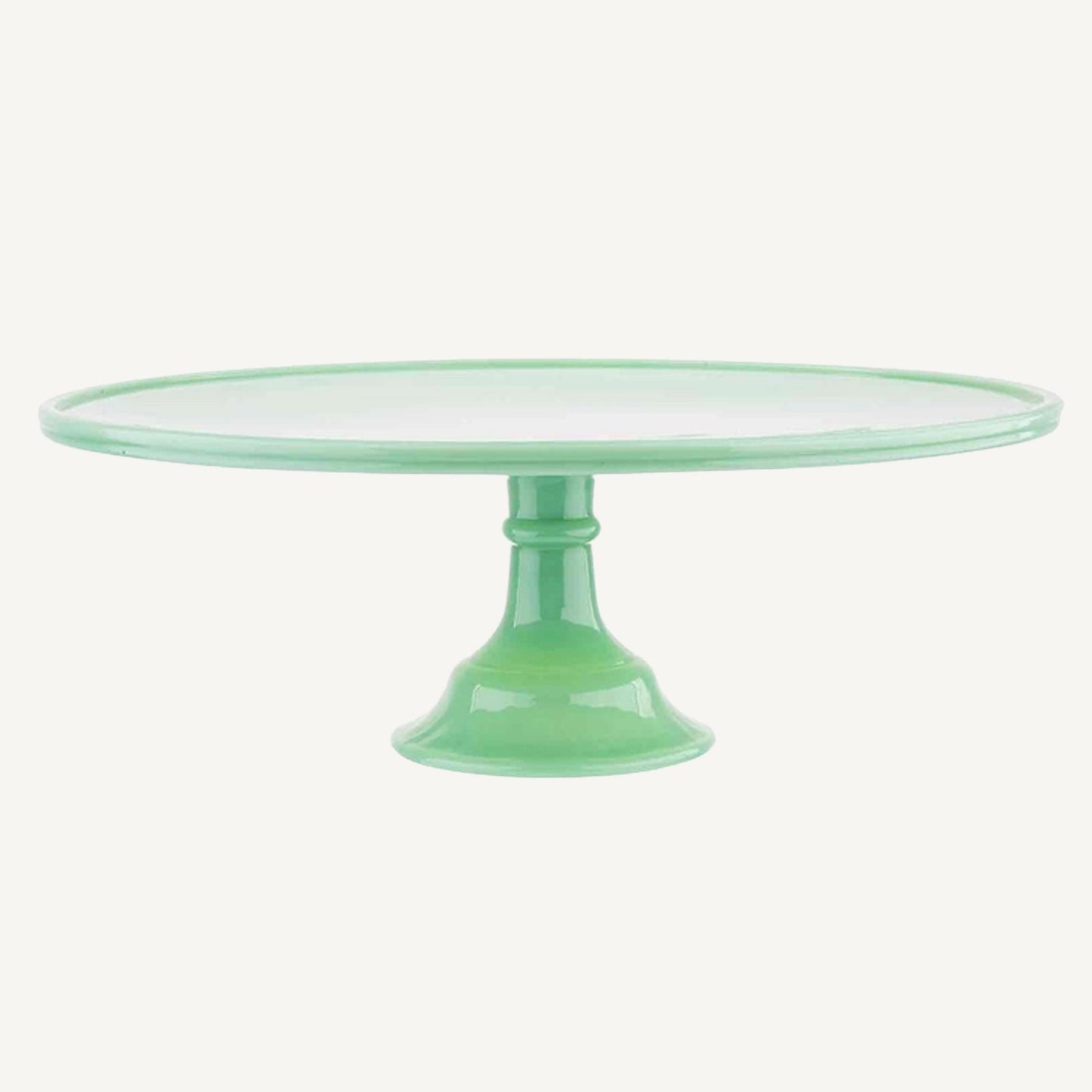 Jadeite Glass Cake Stand