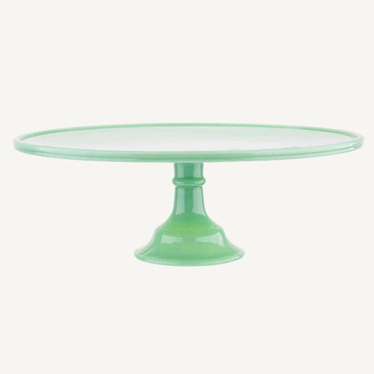 Jadeite Glass Cake Stand