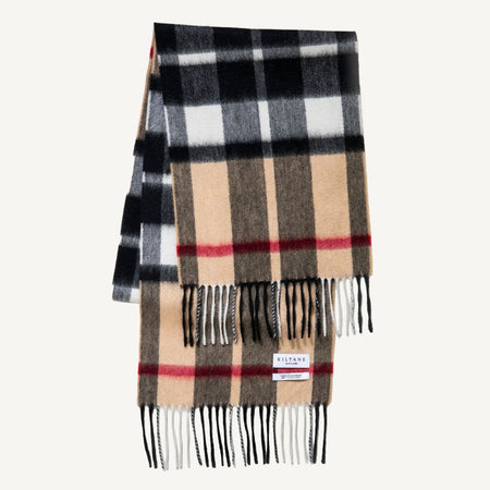 Cashmere Scarf - Exploded Camel Thompson