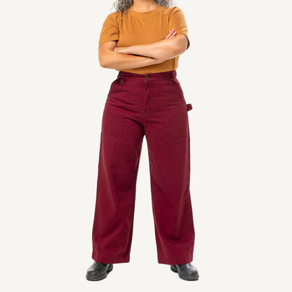 Construction Pant - Burgundy