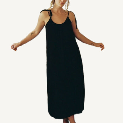 Organic Gauze Dress - Black
