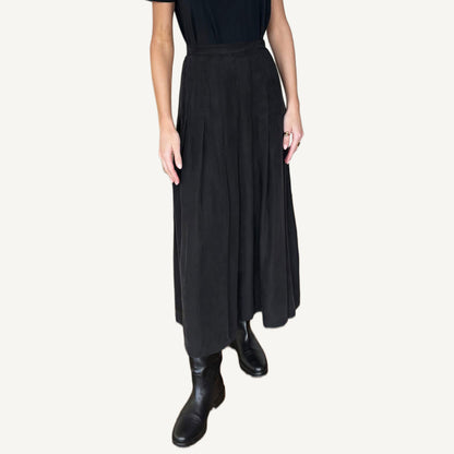 Atelier Pleated Maxi Skirt - Black