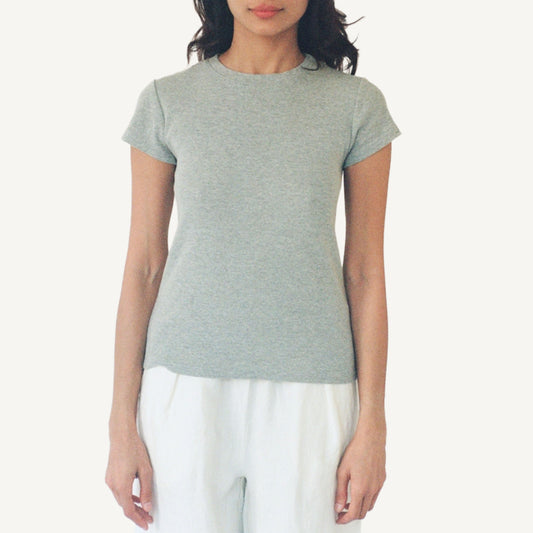 Bebe Organic Tee - Heather Grey