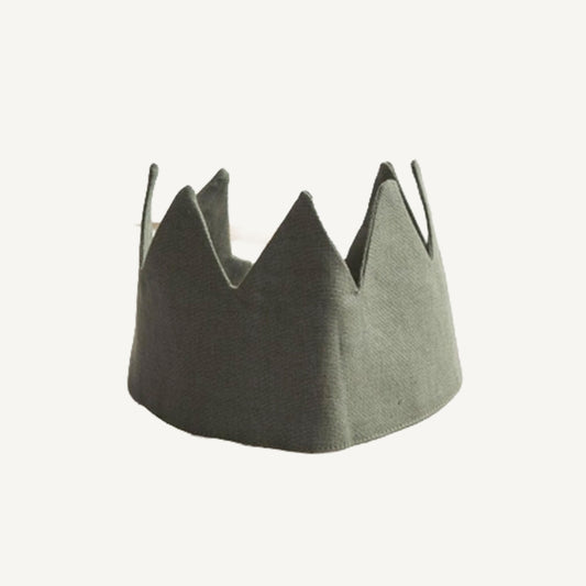 Linen Crown - Forest Green