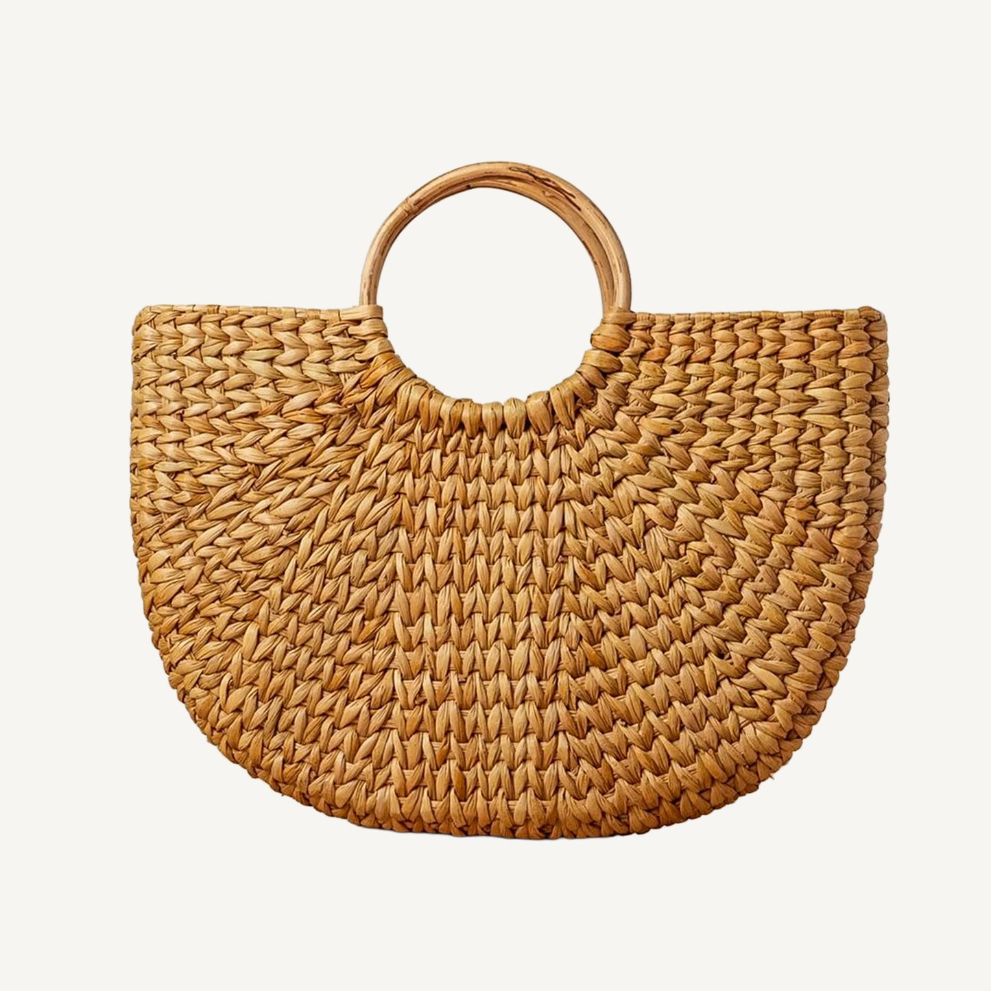 Circle Handle Palm Tote