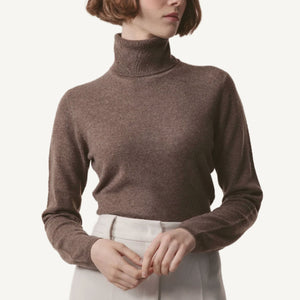 Kiltane Classic Polo Neck - Squirrel