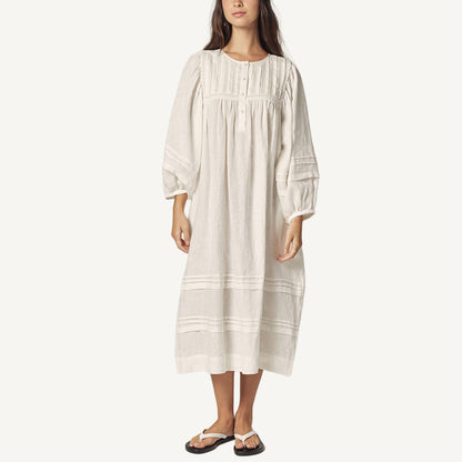Laced Linen Dress