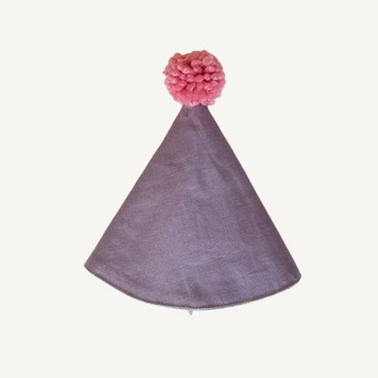 Linen Birthday Hat - Lilac