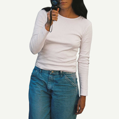 Bebe Organic Long Sleeve - White