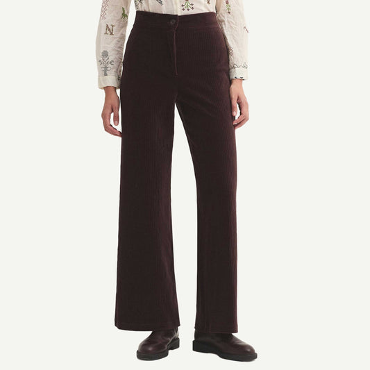 Elastic Corduroy Pant - Brown