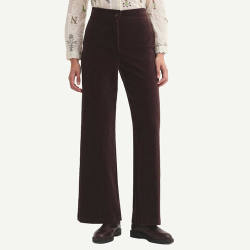 Elastic Corduroy Pant - Brown