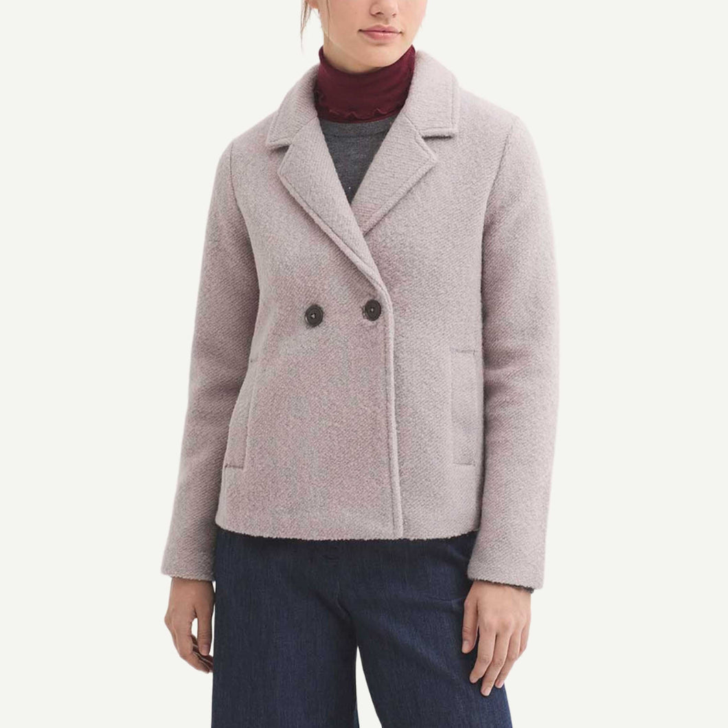 Boiled Wool Jacket - Stone