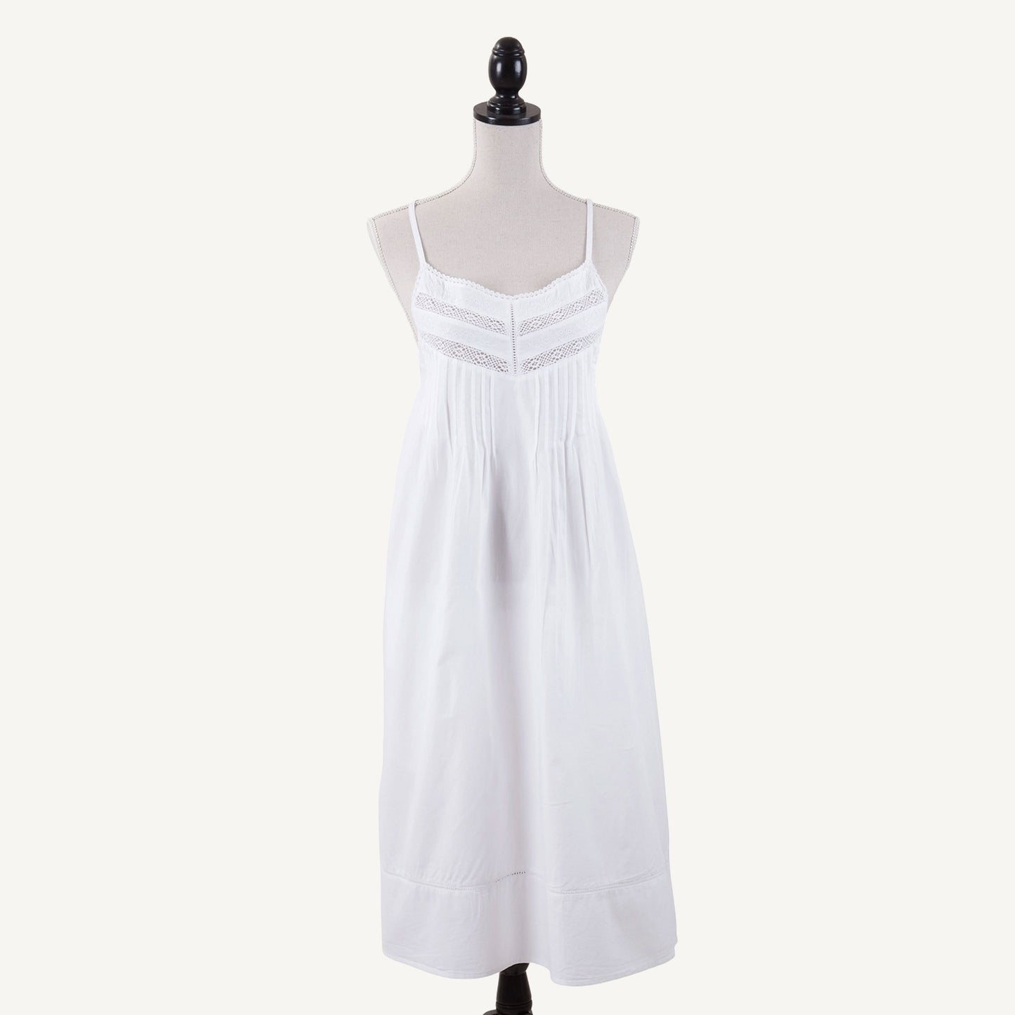 Embroidered Nightgown Spaghetti Strap