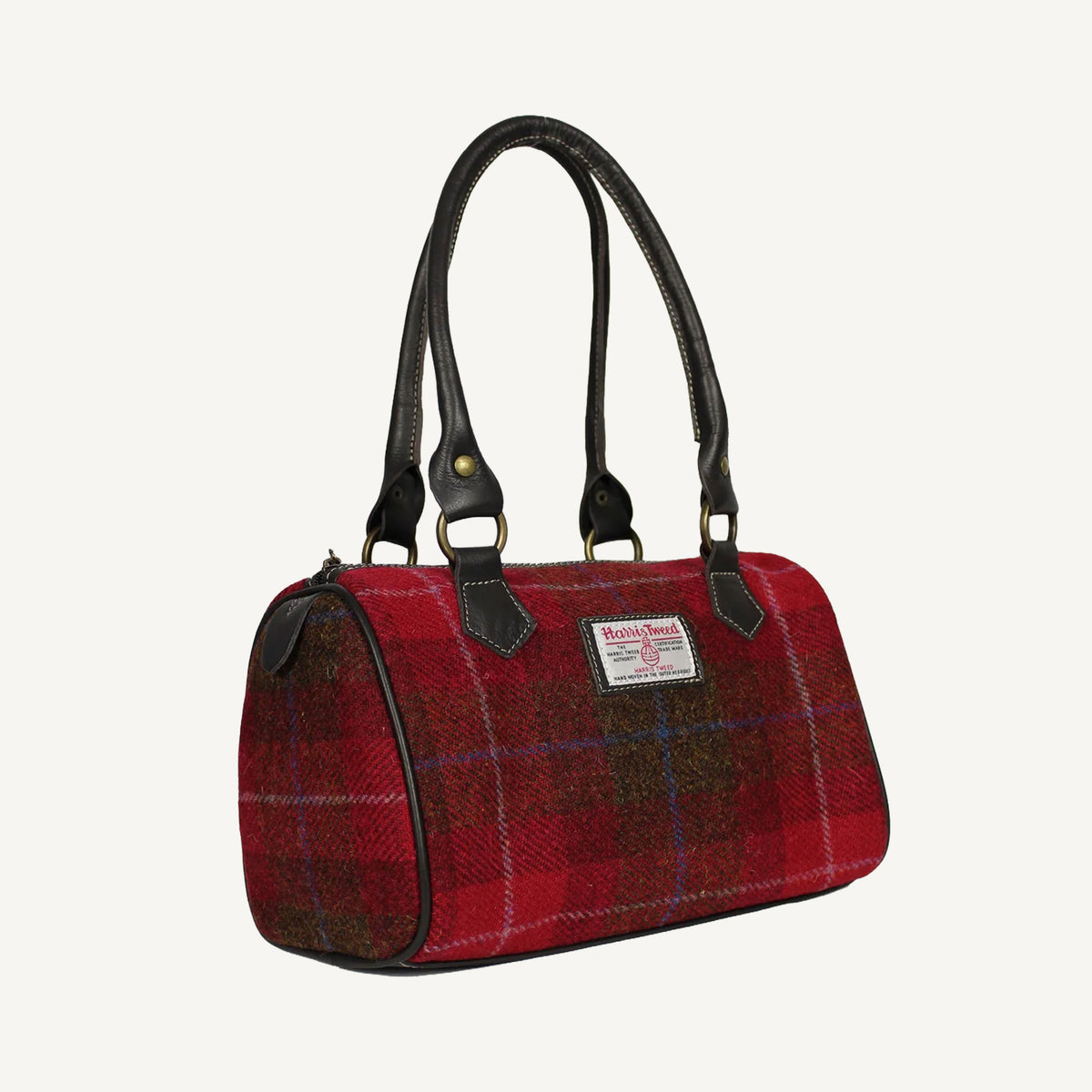 Islay Barrel Bag - Red Check