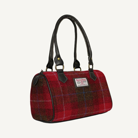 Islay Barrel Bag - Red Check