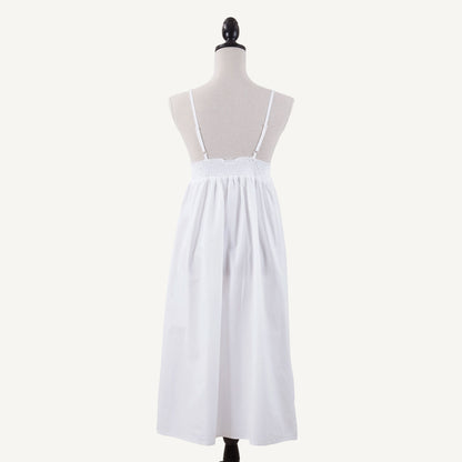 Embroidered Nightgown Spaghetti Strap