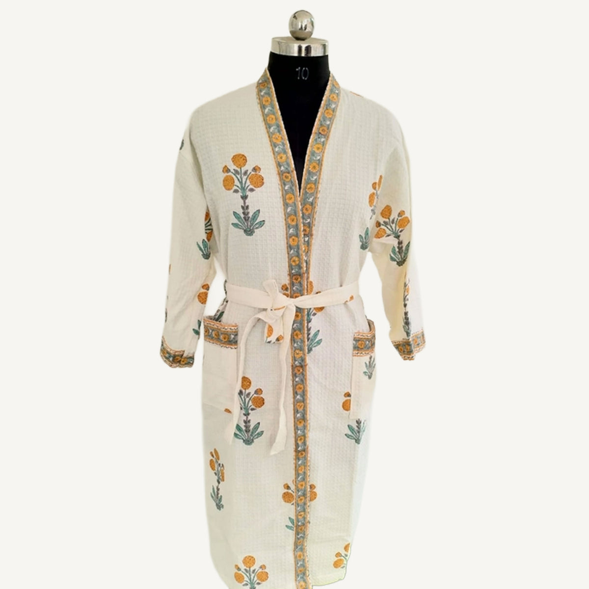 Block Print Robe Block Print Cotton Robe – Civil Alchemy St. Louis