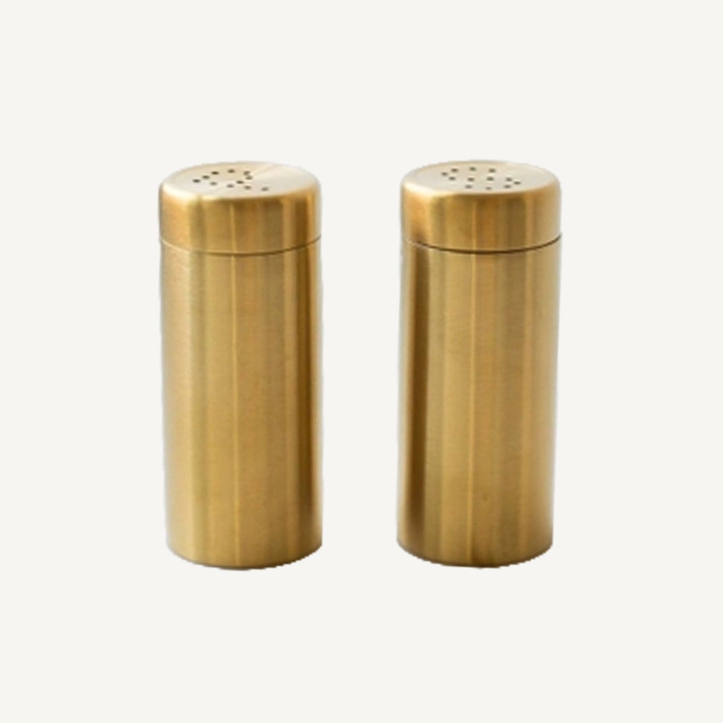 Brass Salt and Pepper Shaker Set