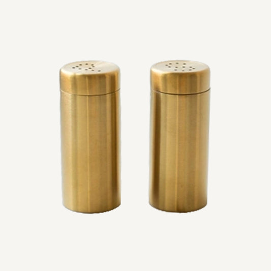 Brass Salt and Pepper Shaker Set