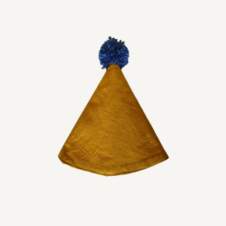 Linen Birthday Hat - Ochre