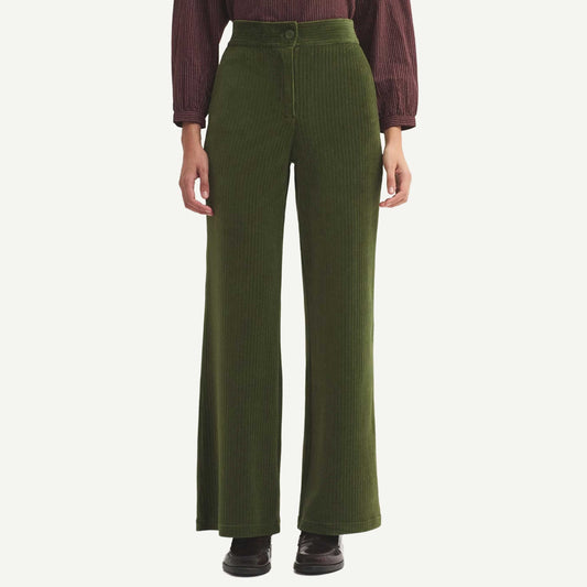 Elastic Corduroy Pant - Khaki