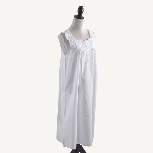 Embroidered Nightgown Ruffled