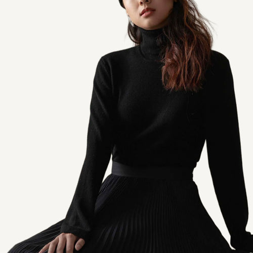 Kiltane Classic Polo Neck - Black