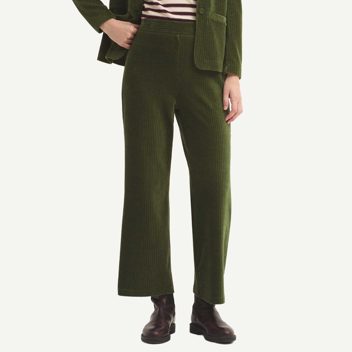 Micro Cord Pants - Green