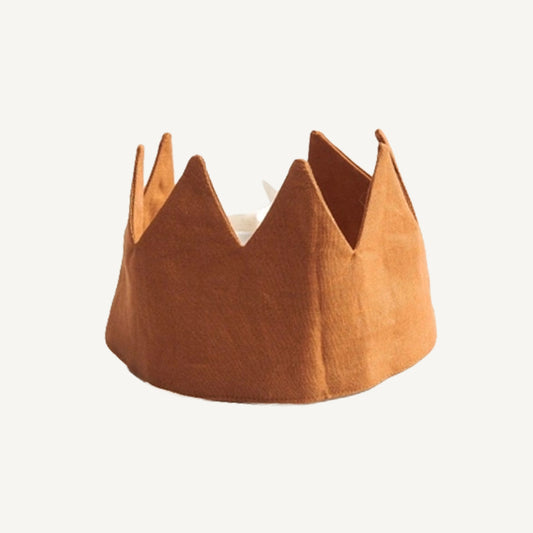 Linen Crown - Burnt Orange