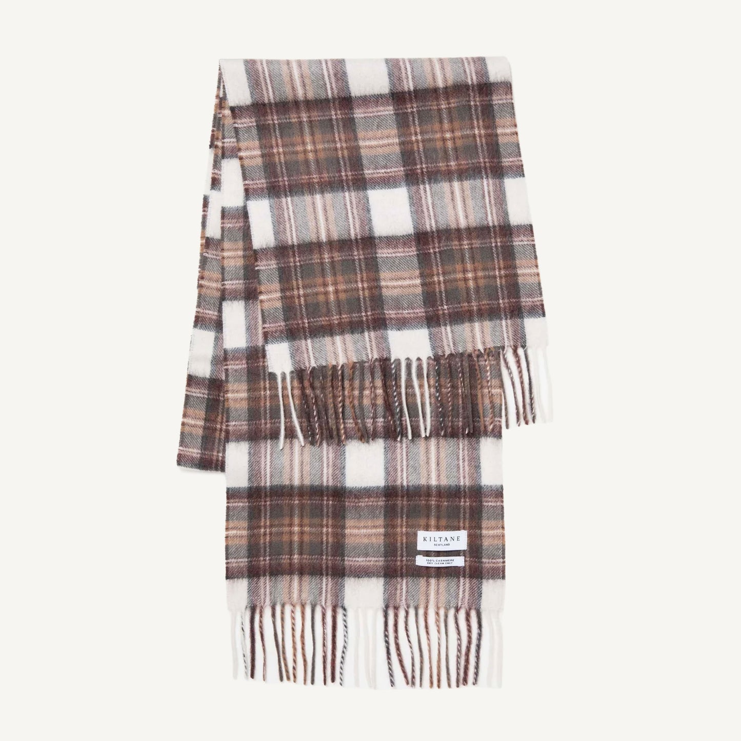 Cashmere Scarf - Natural Dress Stewart