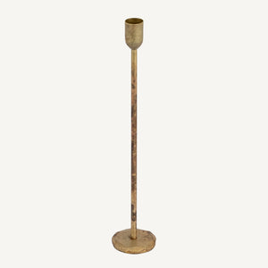 Old Brass Candle Holder 12"
