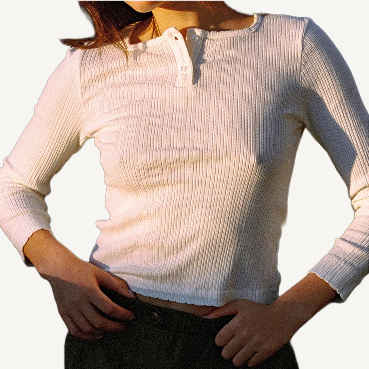 Pointelle Henley