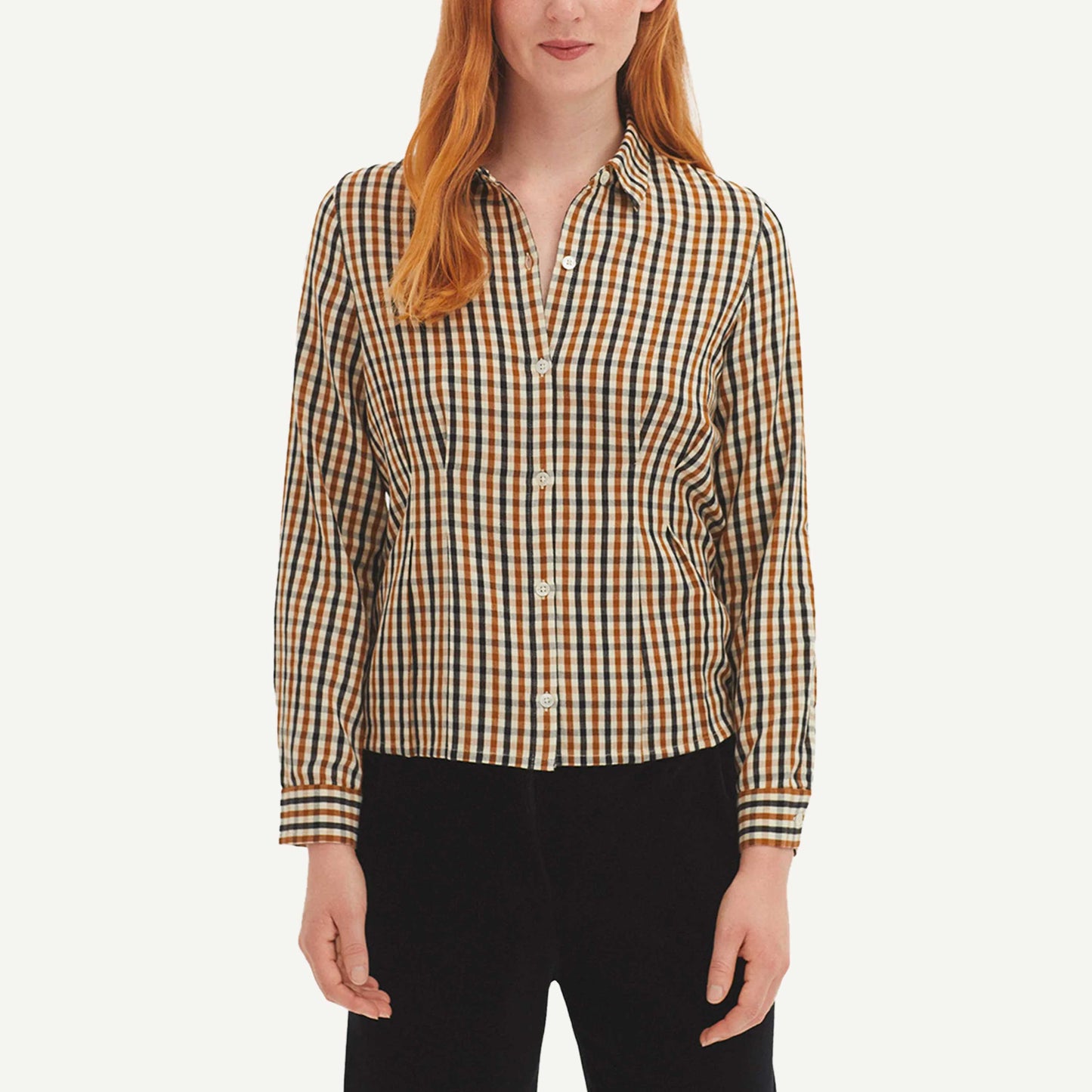 Checkered Shirt - Caramel