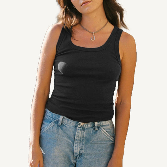 Organic Rib Tank - Black
