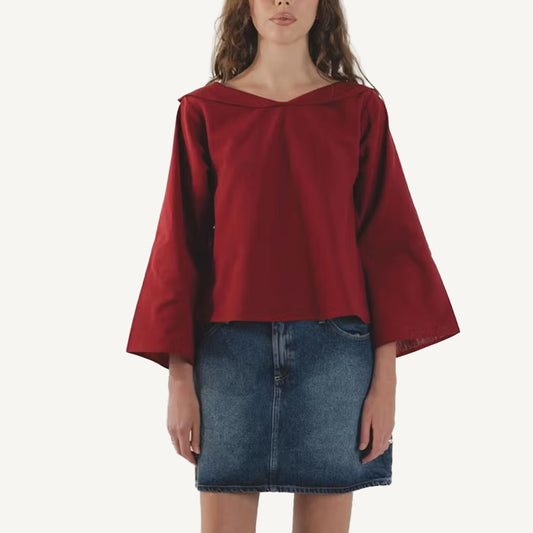 Delilah Blouse - Pomegranate