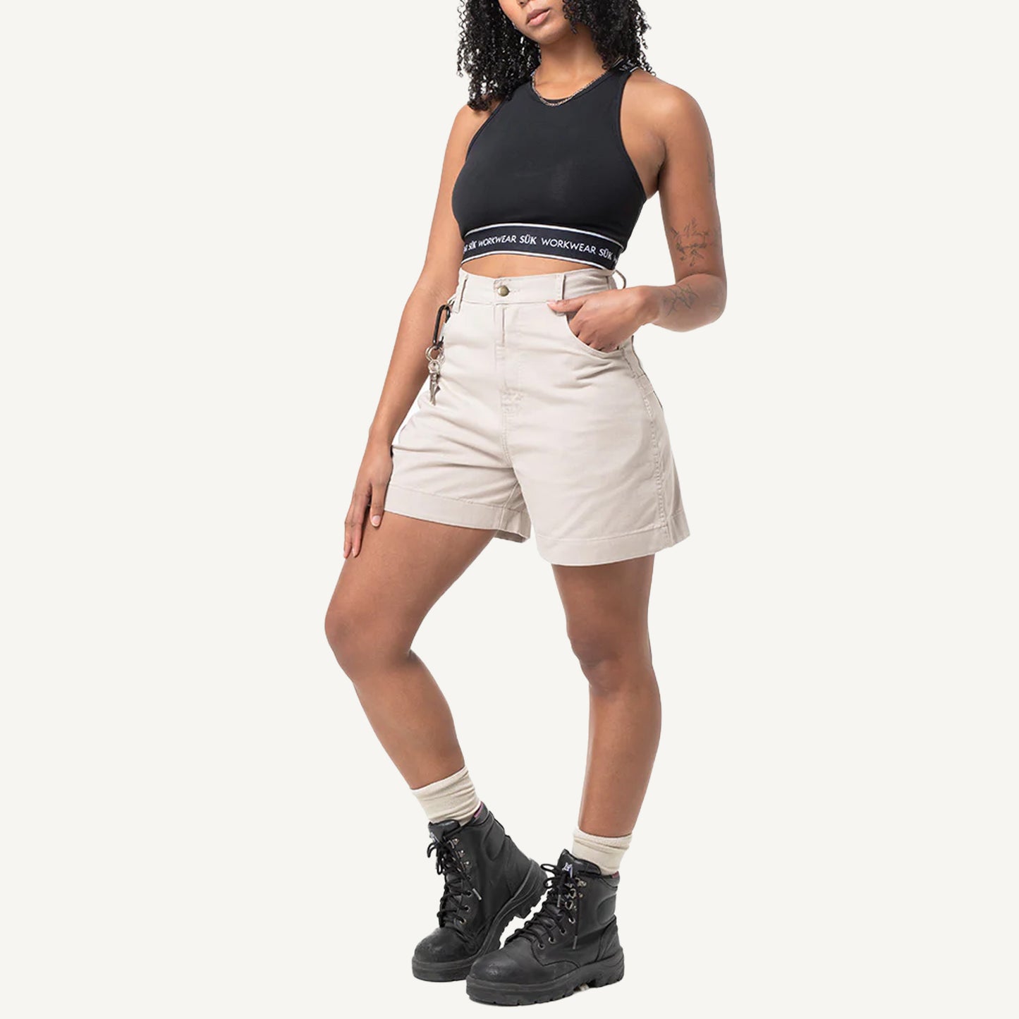 Utility Shorts - Stone